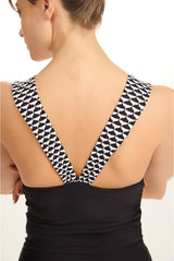 Relevé Top Largo Black Estampado